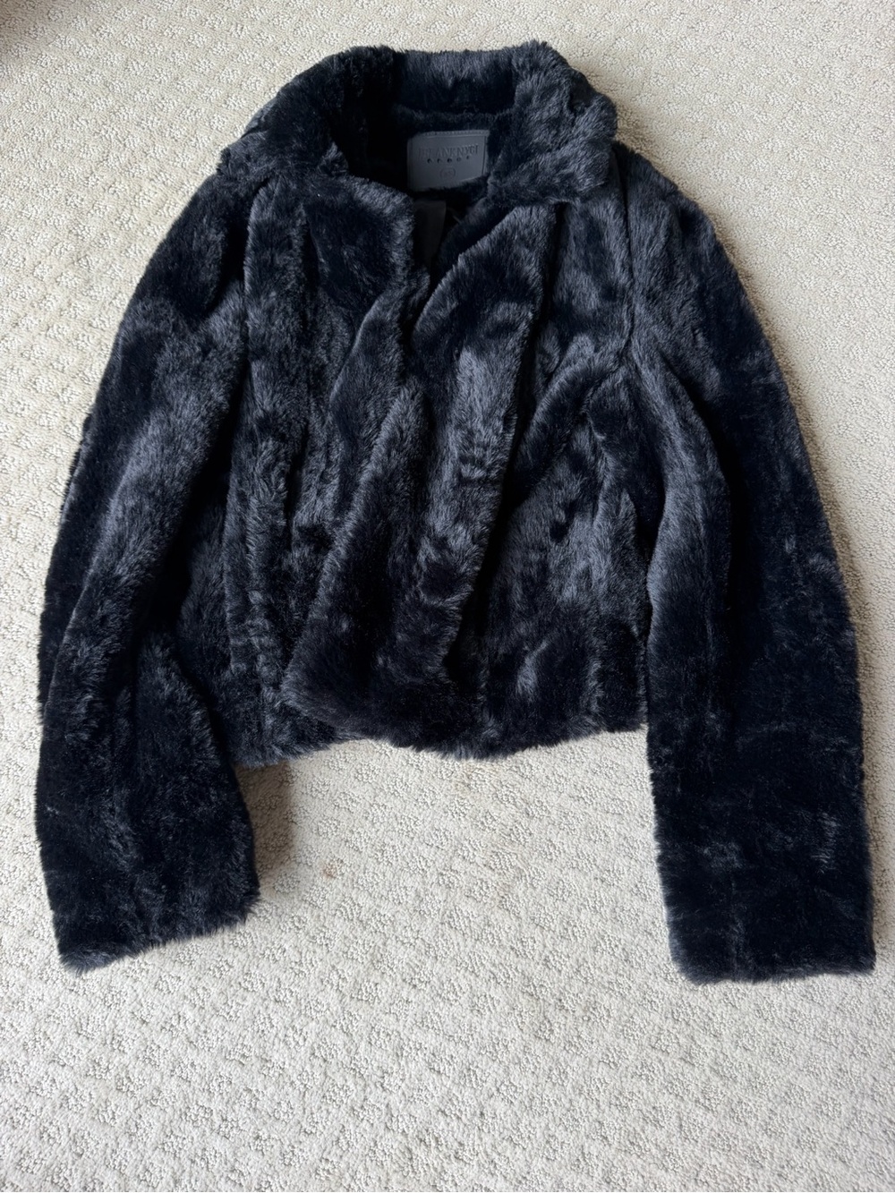 Blank NYC faux fur cropped jacket